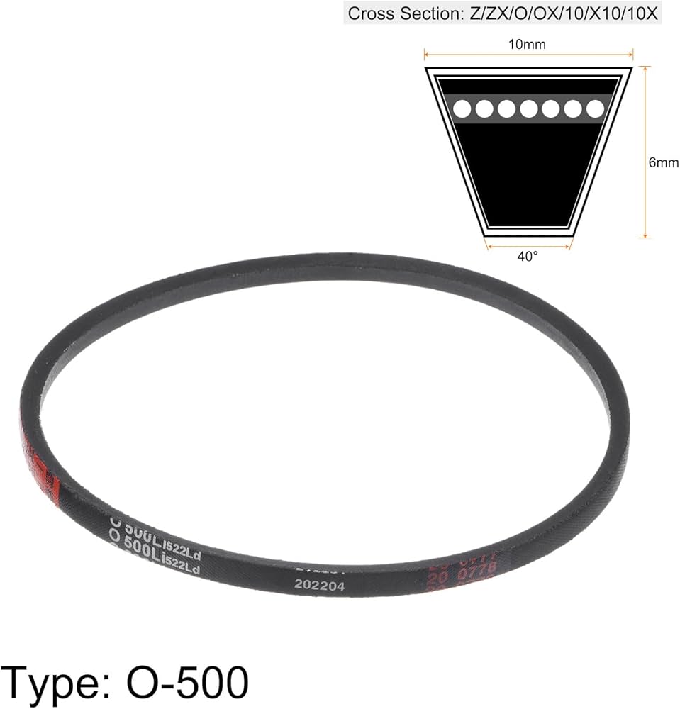 Amazon.co.jp: uxcell O-500 Vベルト 駆動ベルト 洗濯機ベルト ラバー